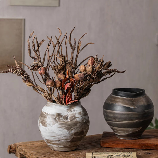 Hand-pinched Ceramic Pottery Vase