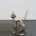 Lotus Leaf Frog Seat Incense Burner