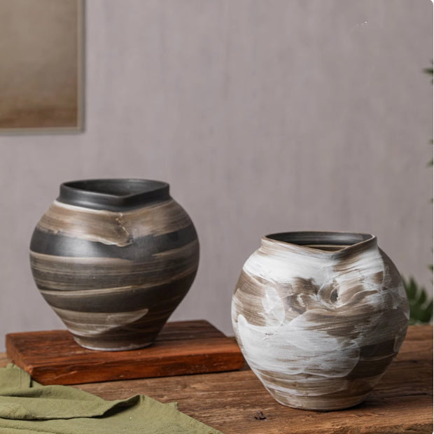 Hand-pinched Ceramic Pottery Vase